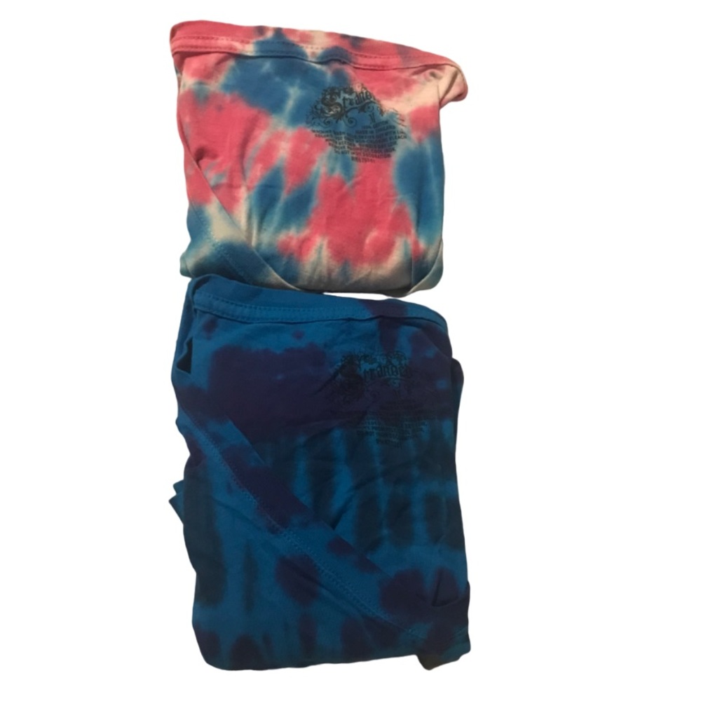 Stranded Blue & Purple + Pink & Blue Short Sleeve Women’s Size Medium T Shirts